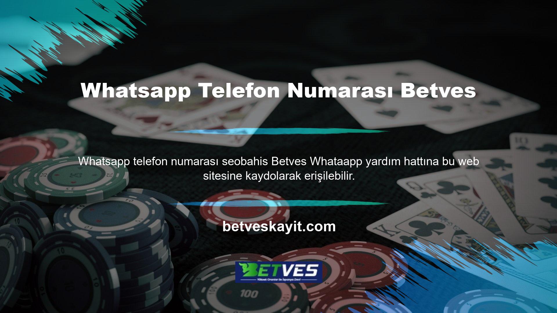 Whatsapp iletişim numarası web sitesinin iletişim bilgilerinden alınabilir ve uygulamadan yardım almak için kullanılabilir